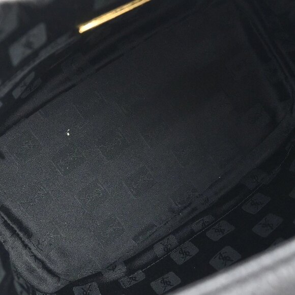 Yves Saint Laurent Black Leather Handbag 136228 - Picture 8 of 15